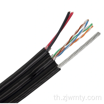 UTP FTP CAT5e พร้อม Messenger CCA 24awg Lan